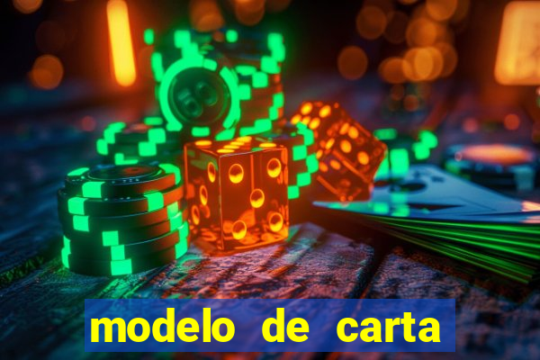 modelo de carta para encontristas
