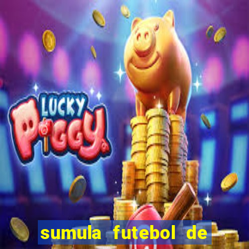 sumula futebol de campo word