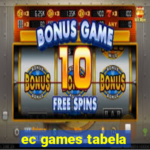 ec games tabela