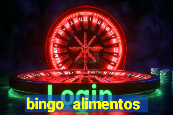 bingo alimentos para imprimir