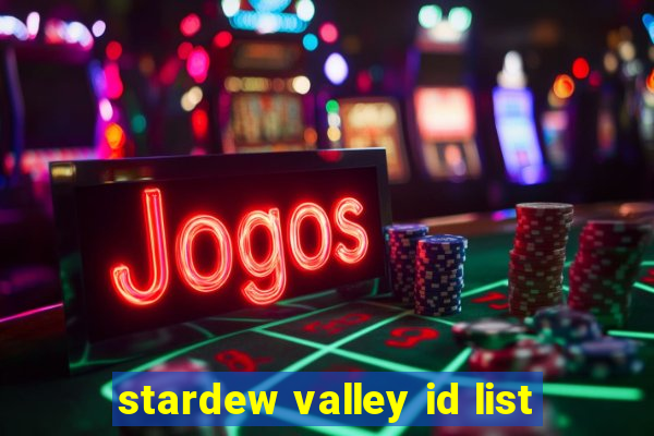 stardew valley id list