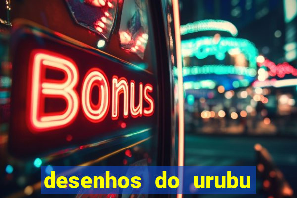 desenhos do urubu do flamengo para colorir