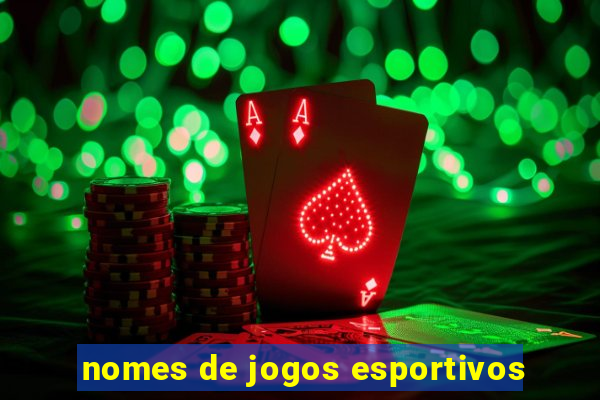 nomes de jogos esportivos