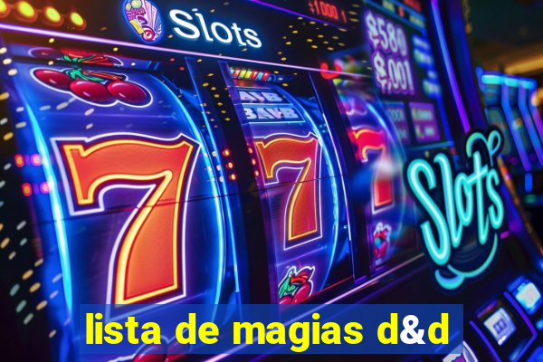 lista de magias d&d