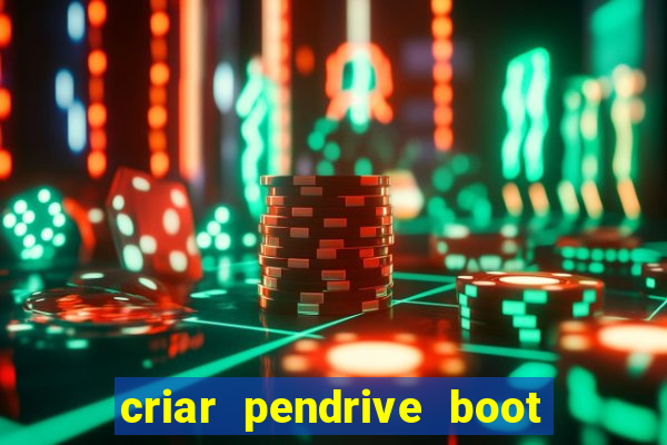 criar pendrive boot windows 10
