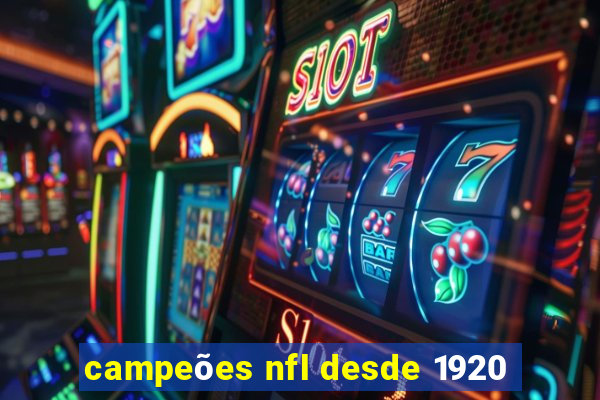 campeões nfl desde 1920